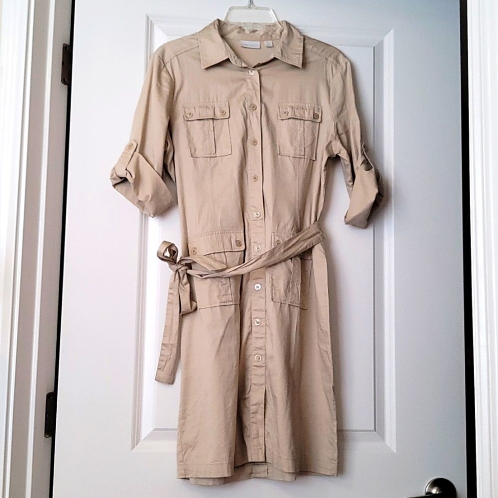 Cargo Button Up Dress